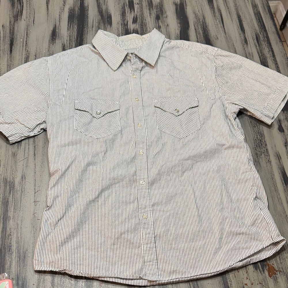 Machine Men's Striped Button-Down Shirt - Picture 12 of 12